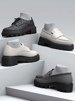 88004 鞋子 HL Loafers and Oxford Shoes for Genesis 8 and 8.1 Female