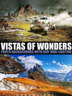 55795 灯光 照片背景 Vistas Of Wonders - Photo Backgrounds with Iray HDR