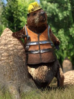 83689 动物 海狸 Storybook Beaver for Genesis 8.1 Males