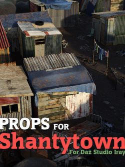 145130 道具 棚户区道具  Shantytown Props for DS Iray