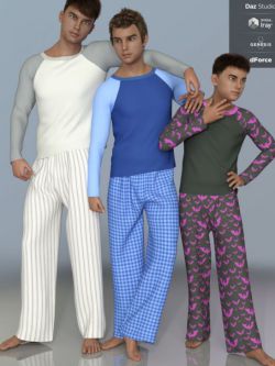 52351 服装 睡衣 dForce PJs for Genesis 8 Male