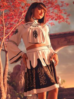 96983 服装  dForce AH Ying Xin Outfit For Genesis 9