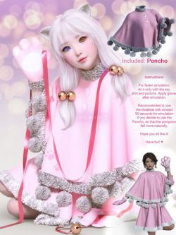 80853 服装 dForce Jingle Kitty Outfit part 4 of 4 - Poncho