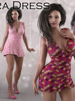 115033 服装 Kara Dress for Genesis 3 by Rhiannon ()