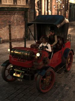 82205 道具 蒸汽朋克马车  Steampunk Carriage