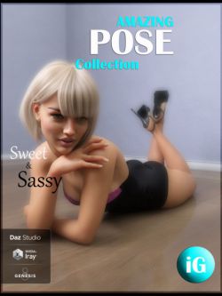57933 姿态 模特 iG Sweet & Sassy Pose Collection for Genesis 8 Female