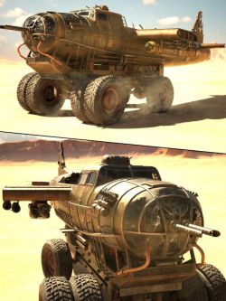 86001 道具 末日轰炸机和卡车 XI Post-apocalyptic Bomber Truck