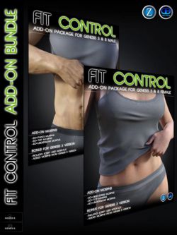 61351 Fit Control Add-On for Genesis 3 and 8 Bundle