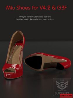 119650 鞋子 Miu Shoes for V4.2 and G3F by 3D_Style ()