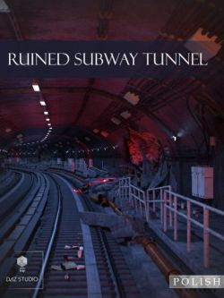 22501 场景 坏的地铁隧道 Ruined Subway Tunnel