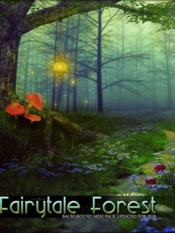 92576 2D背景 Fairytale Forest Background Mini Pack