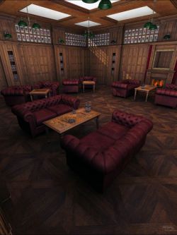 21352 场景 娱乐室 Gentlemen's Game Room