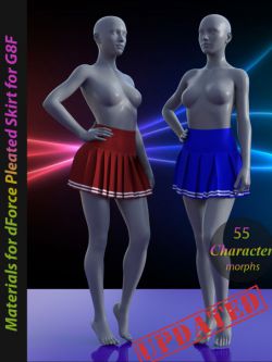135973  服装 百褶裙 dForce Pleated Skirt for G8F