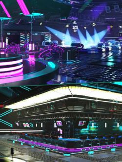 87339 场景 未来派夜总会  XI Futuristic Nightclub