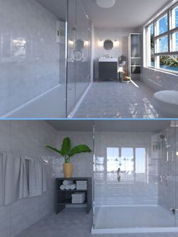 50801 场景 浴室 DL Modern Bathroom