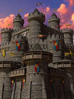 93893 场景 中世纪城堡建造套件 - 墙壁和塔楼 Medieval Castle Construction Kit - Wa