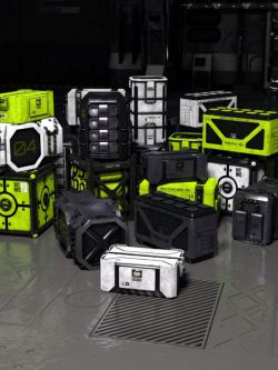45393 道具 科幻箱体 SciFi Crates and Containers Vol 1