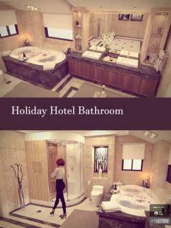 59251 场景 酒店浴室 Holiday Hotel Bathroom
