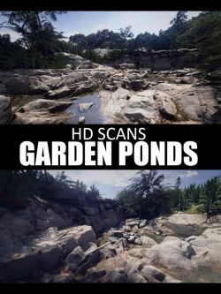 83342 场景 背景 高清扫描花园池塘 HD Scans Garden Ponds