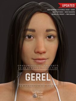 126403 人物 蒙古女性 Gerel G3G8F for Genesis 3 and 8 Female