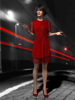 86774 服装 dForce Elianora Outfit for Genesis 8 and 8.1 Females