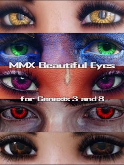 72315 人物资源 美丽眼睛 MMX Beautiful Eyes for Genesis 3 and 8