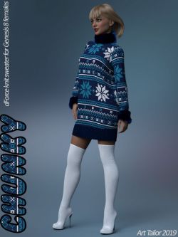 140815 服装 毛衣   Chunky Sweater for the Genesis 8 Females