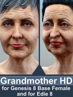 52459 人物 Grandmother HD for Genesis 8 Female and Edie 8