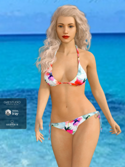50729 服装 比基尼泳装 H&C Bikini Swimsuit B for Genesis 8 Female(s)