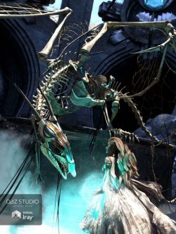 52033 龙骨架 dForce Dragon Wraith Skeleton and Accessories