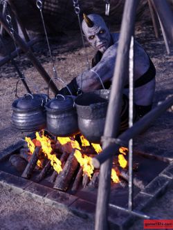 69093 场景 道具 中世纪露营地 Primitive Medieval Campsite