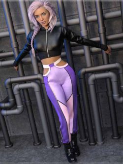 83526 服装 dForce Metro Vibes Outfit for Genesis 8 and 8.1 Females