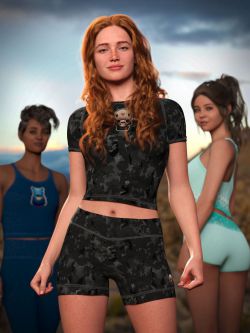 87465 服装 Yoga Girl for Mango Movement Collection for Genesis 9