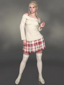93497 服装 dForce Zoey Winter Outfit for Genesis 9