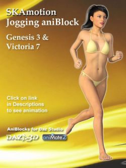 35519 动画 Genesis 3 Female(s) Jogging Aniblocks