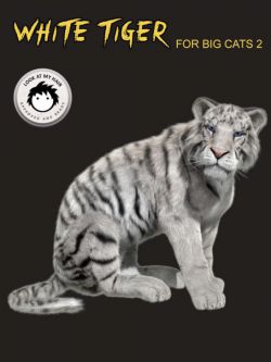 18043 动物 白色老虎 White Tiger for DAZ Big Cat 2