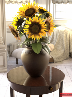 80345 道具 装饰 向日葵 Sunflower Adornment