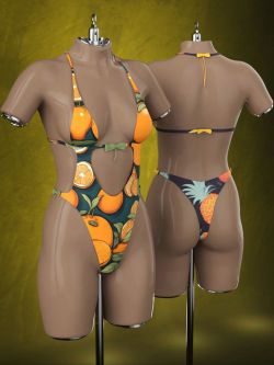 97246 服装 泳装 Lace Swimsuit for Genesis 8 Females