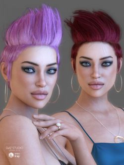 51401 头发 Parece Hair for Genesis 3 and 8 Female