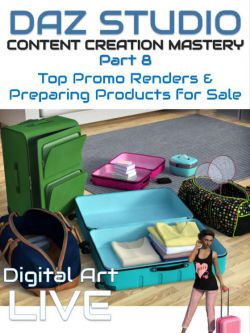 35305 工具 教程 Daz Studio Content Creation Mastery Part 8 : Rendering...