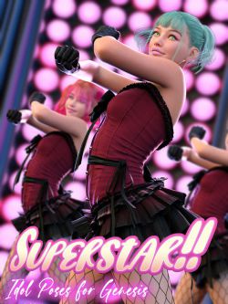 161776 姿态 超级明星 Superstar!! Idol Poses for Genesis 9, 8/8.1