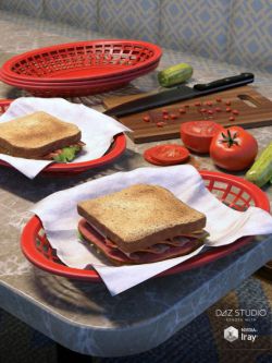 63517 道具三明治 ARK Modern Food Pack I - Sandwiches