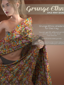 127199 着色器 民族丝绸 Daz Iray - Ethnic Silks
