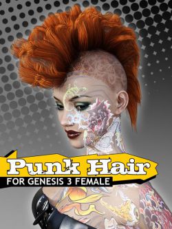 116425 头发 Punk Hair for G3 female(s) by powerage ()