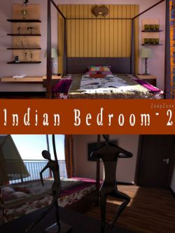 81274 场景 印度卧室 Indian Bedroom 2