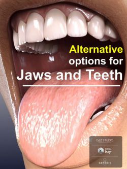 59025 人物 下颌和牙齿  Alternative Jaws and Teeth for Genesis 8 Female...