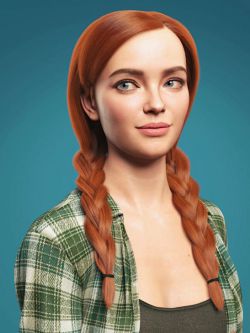 80683 头发 Cute Braids for Genesis 8 and 8.1 Females