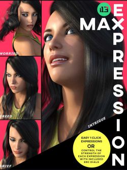 33177 表情 i13 MAX Expression for the Genesis 3 Female(s)
