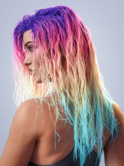 85882 着色器 彩虹头发Rainbow Hair - Iray Shaders