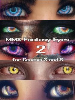 79867 彩妆 眼睛 MMX Fantasy Eyes 2 for Genesis 3 and 8